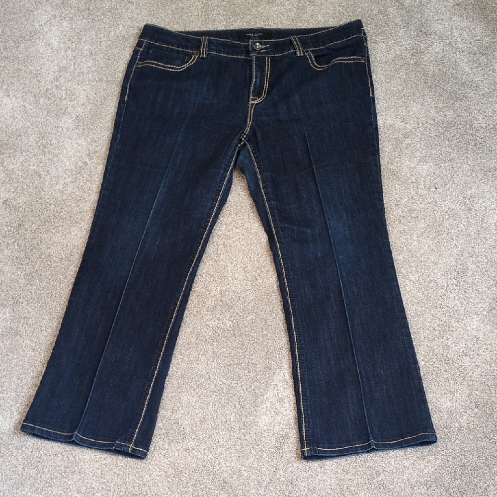 🌺🩷🪻Nine West Dark Blue Denim Jeans Women's 16 regular🌺🩷🪻
